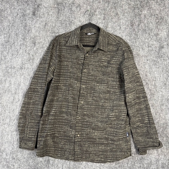 The North Face men’s long sleeve abstract print shirt, size L. - Picture 1 of 3